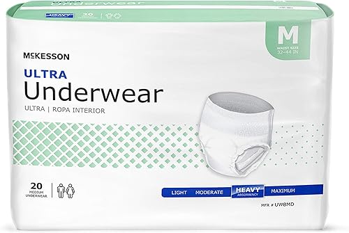 Vista 55 de MCK83733100, McKesson Ultra, ropa interior absorbente para adultos, elástico, tamaño extragrande, desechable, gran absorción