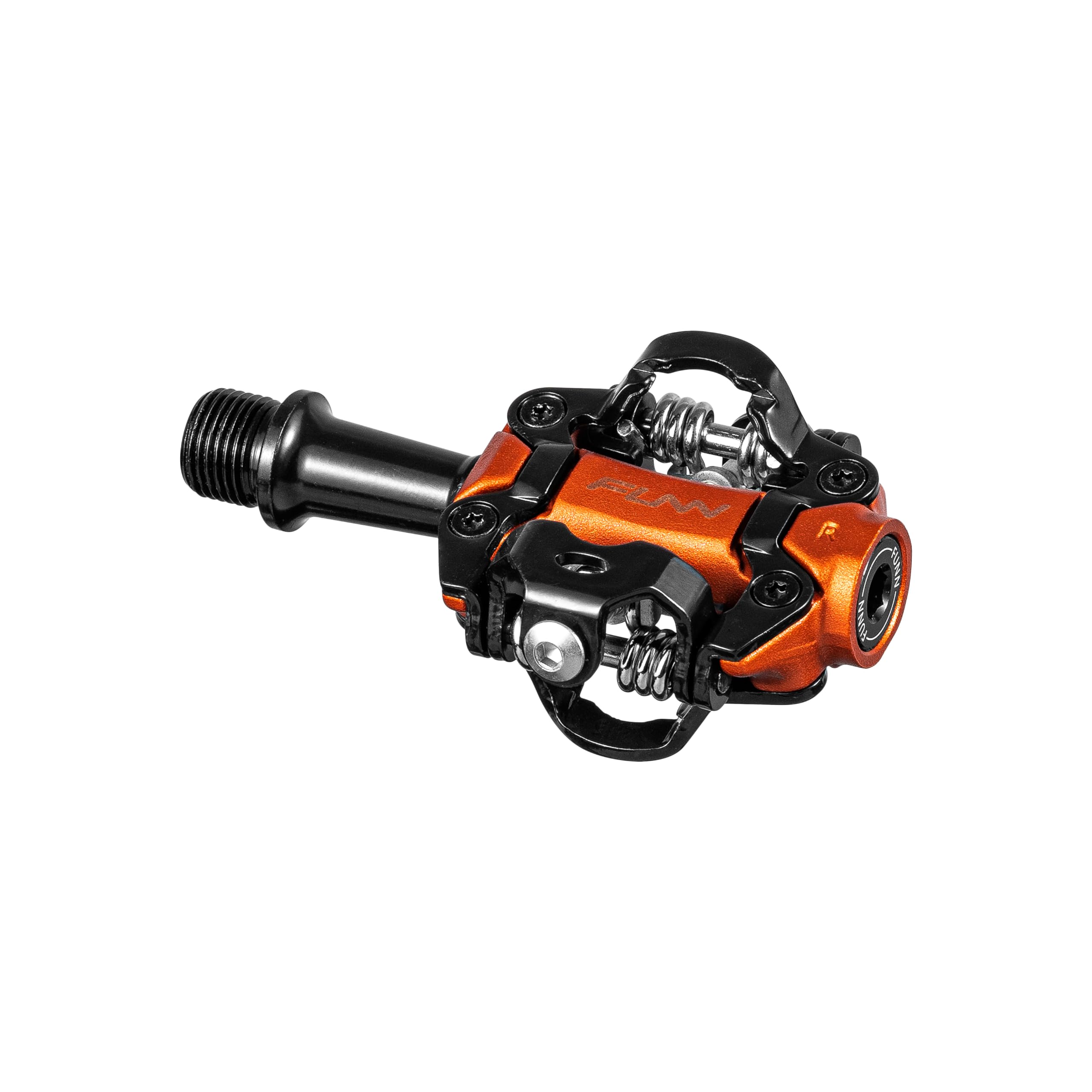 Funn Tactic Clip-in MTB Pedals, Light Weight, XC and Gravel Use (Orange)