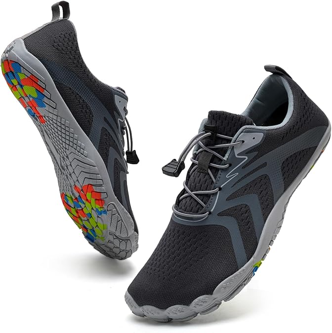 WateLves Water Shoes Men Women Beach Barefoot Aqua Socks Breathable Wide Swim Outdoor Walking Anti Slip Pool Shoes for Hiking Kayaking Diving Surfing