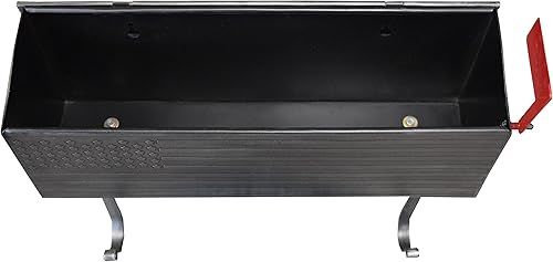 Miniatura 5 de Oakland Living AZ620-SILVER - Banderas de correo y colgadores de periódicos de metal patriótico plateado para montaje en pared