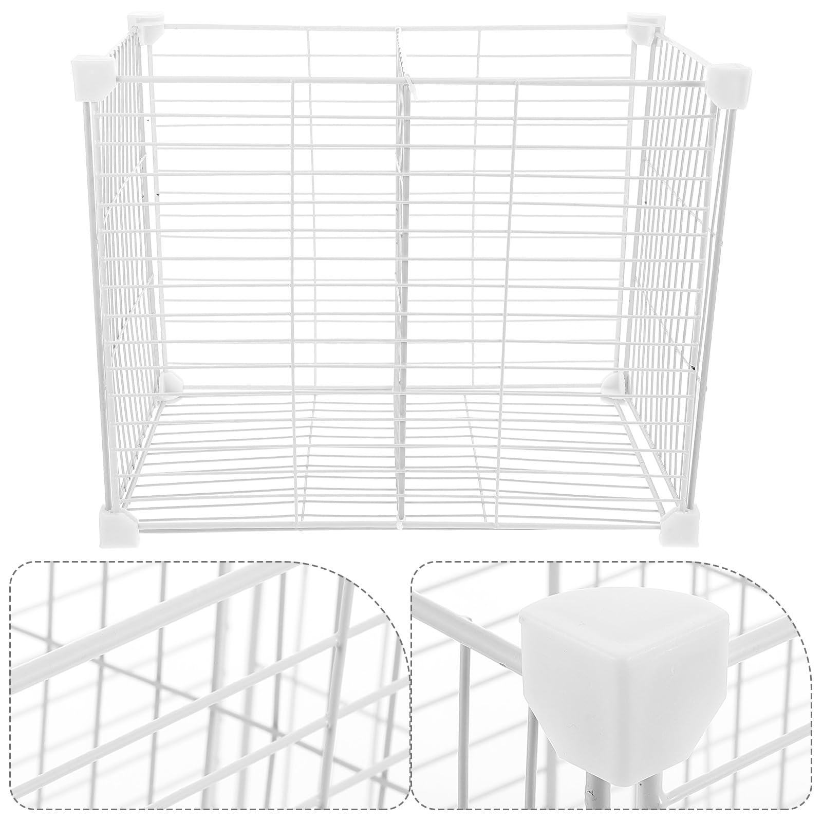 Mipcase Organizador de Refrigerador Cesta de Alambre y Diseño de Rejilla Separador de Estantes para Congeladores Cesta Inferior Uso en Restaurantes y Supermercados