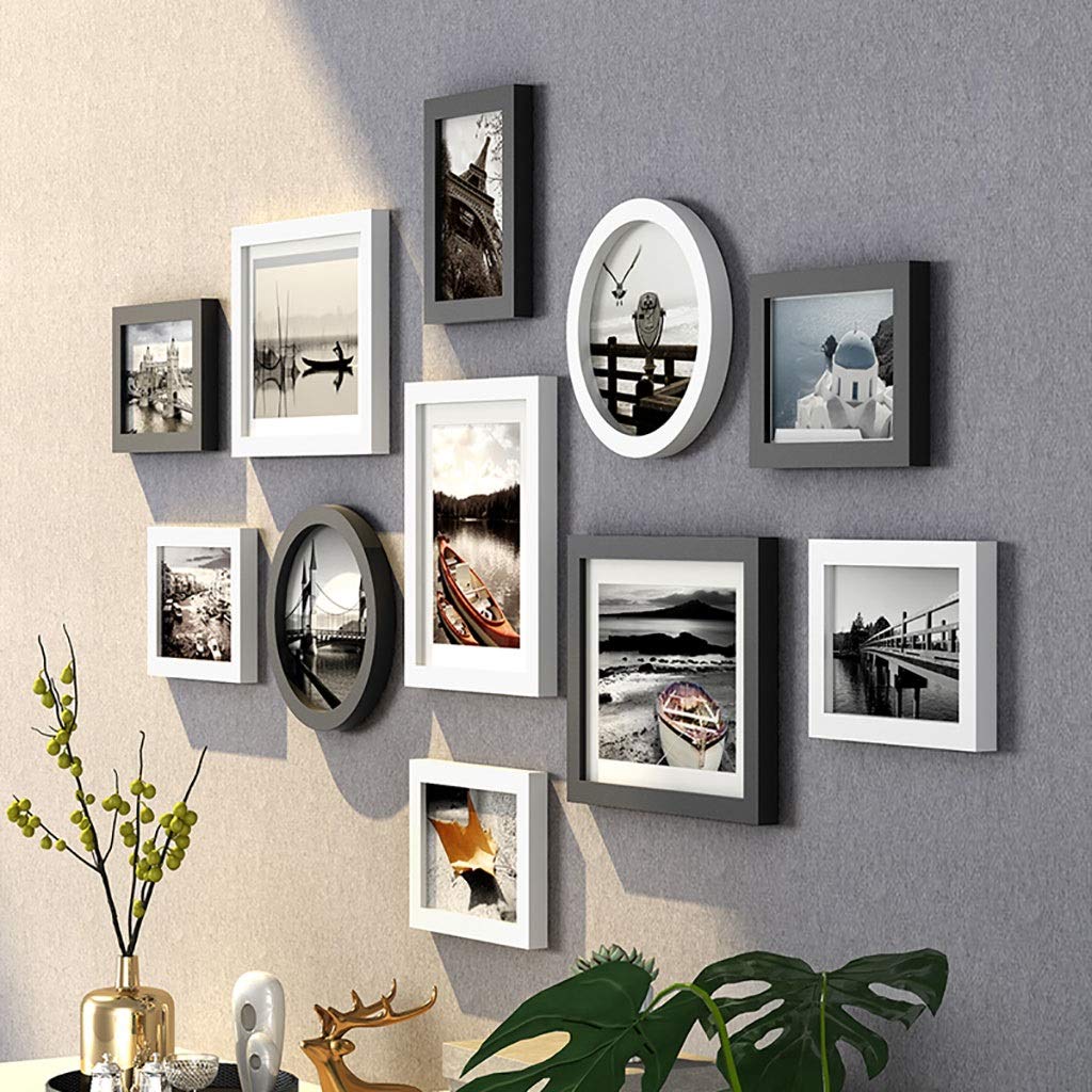 Cadres photo mural multicolores pour créer une galerie de souvenirs chaleureuse
