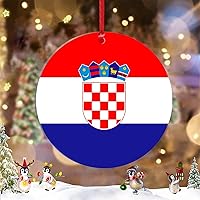 Vista 21 de Adorno de bandera de Costa Rica para decoración del árbol de Navidad, recuerdo de la ciudad de Costa Rica, adornos de Navidad personalizados 2022