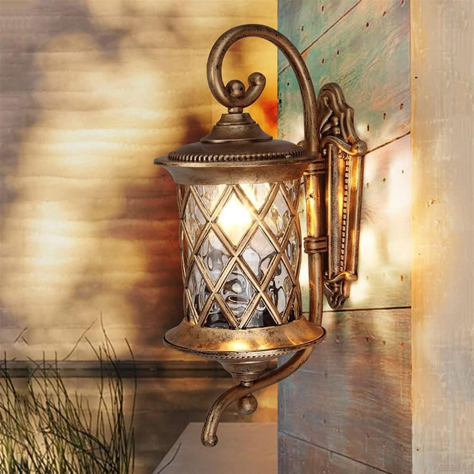 Applique Murale étanche en pin, éclairage d'extérieur, éclairage de Porche, Cage en Verre, luminaires extérieurs E27, Montage Mural, Appliques murales étanches IP44 pour Garage et terrasse