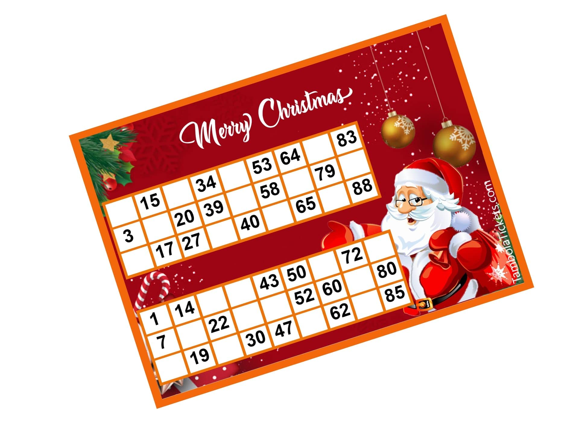 Merry Christmas Dual Classic Theme Bingo Housie tambola Tickets (Printed on Hard Sheet, Big Size Tickets, 8 Cards) Design Code :CA173 (B09PDYJB78) Amazon Price History, Amazon Price Tracker