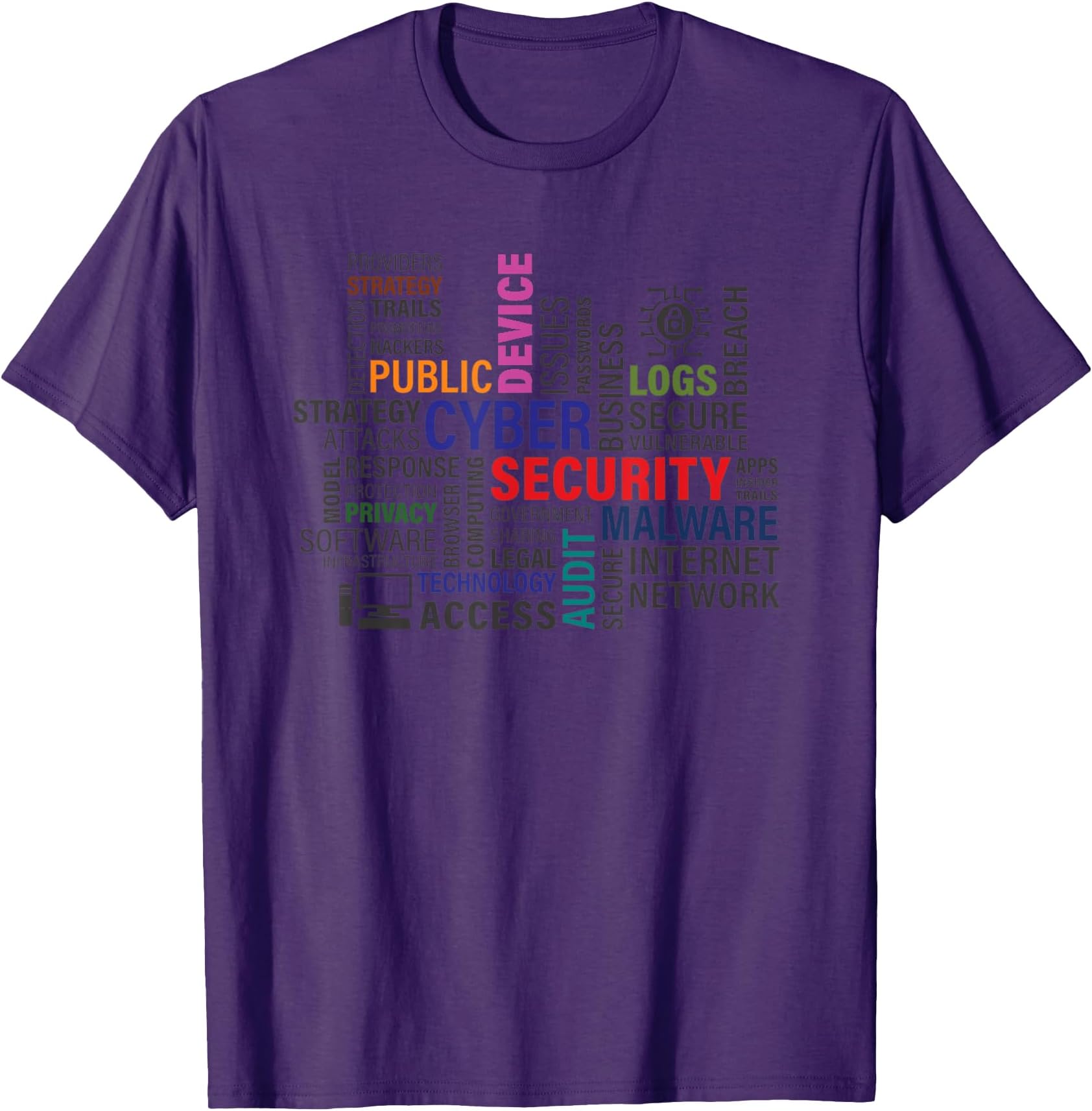 Funny Hackers Cybersecurity Terms T-Shirt