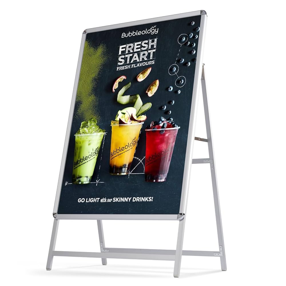 A0看板　片面 屋内 屋外対応 店舗用看板 パネルスタンド Amazon | CHISYOU 看板 a型 店舗用 A型看板 スタンド看板 立て