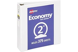 Avery 2-Inch Economy View Binder for Enhanced Organization and Document Protection