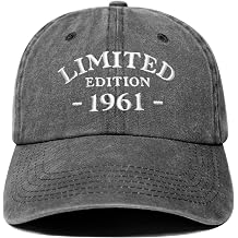 65th Birthday Gifts for Men Women, 65 Year Old Gifts Ideas, Washed Cotton Embroidered Baseball Cap Adjustable