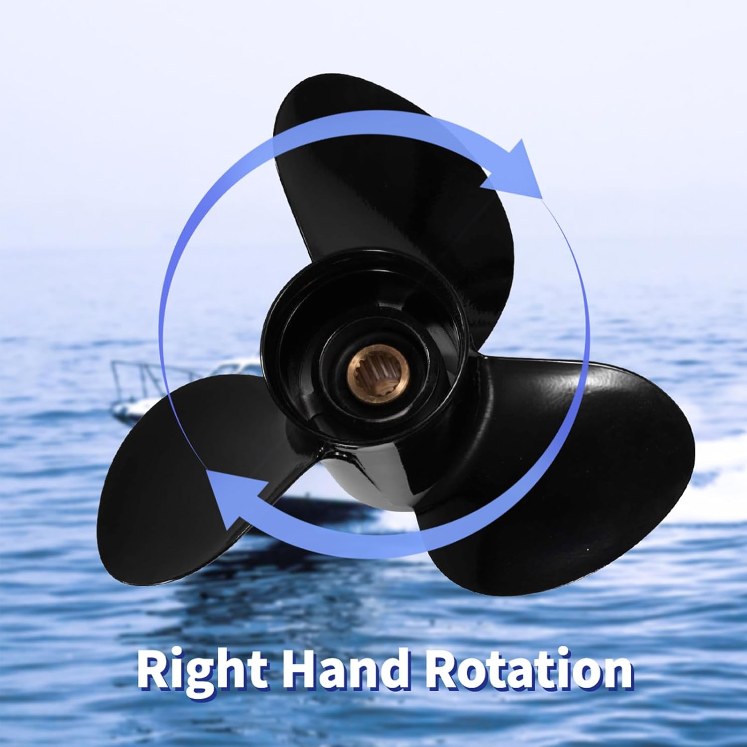 13 3/4 x 21 OEM Upgrade Boat Outboard Propeller for Suzuki Engines 50-140HP Aluminum, 15 Spline Tooth RH, 3 Blades