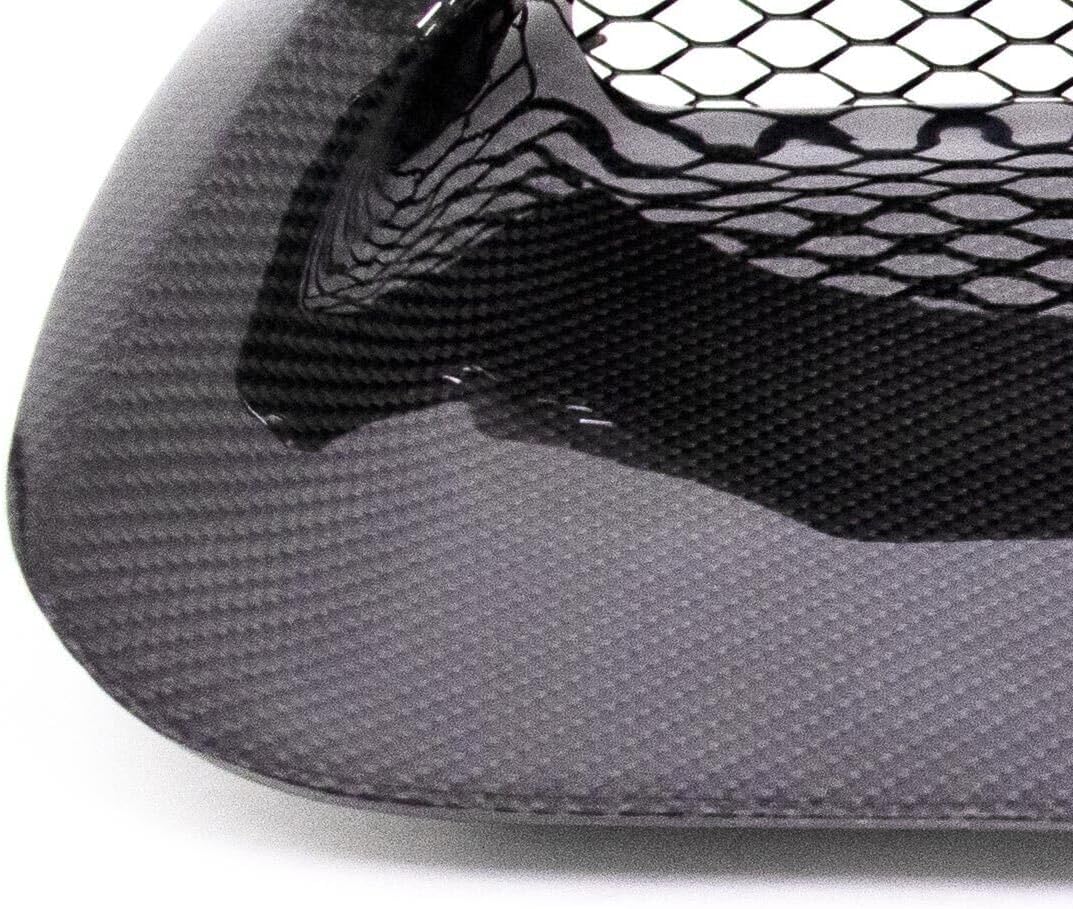 Exterior Accessories - Carbon Fiber Hood Bonnet Scoop Aero W/Fins Compatible With 2015-2021 SUBARU WRX STI VA - Replacement