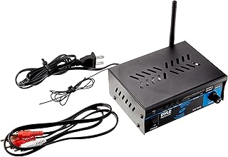 Pyle 2x15 Watt Stereo Power Amplifier - Compact Mini 2-Channel Portable Home Audio Speaker Receiver Box for Amplified Speakers Sound System with RCA Cable L/R Input for CD Player, Tuner, MP3 - PCA1.5
