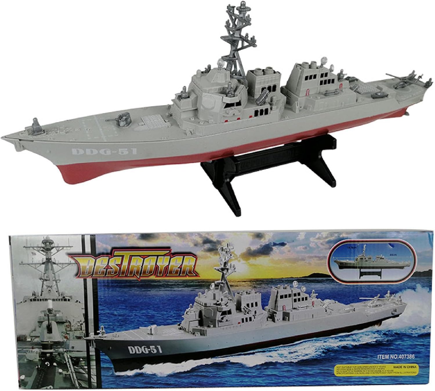 1: 350 Constructed Military Missile Ship Model Warship Model Warship Destroyer Ornaments Military Model