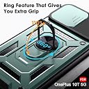 TheGiftKart Tough Armor Bumper Back Cover Case for OnePlus 10T 5G | Sliding Camera Cover, Kickstand & Ring Holder | 360 Degree Protection Back Cover Case for OnePlus 10T 5G (PC & TPU, Blue) gallery image