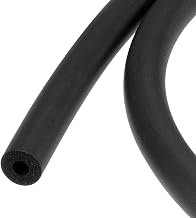 sourcing map Mango de tubo de espuma de 6 mm de diámetro interior de 5 mm de grosor de pared de 1,5 m, color negro, antideslizante, para fitness, soporte de mango de herramientas