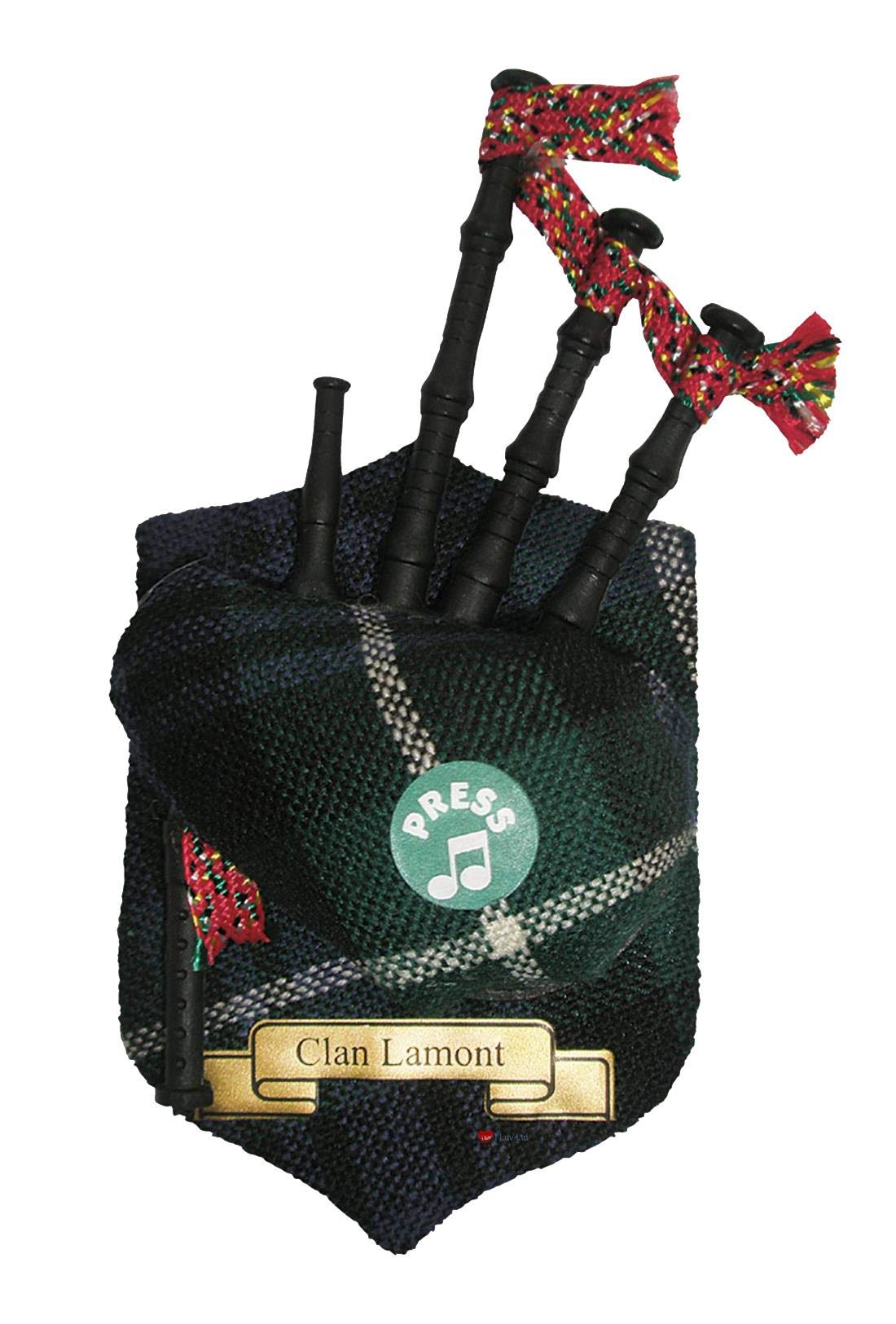 Lamont Clan Musical Bagpipe Fridge Magnet, Made in Scotland