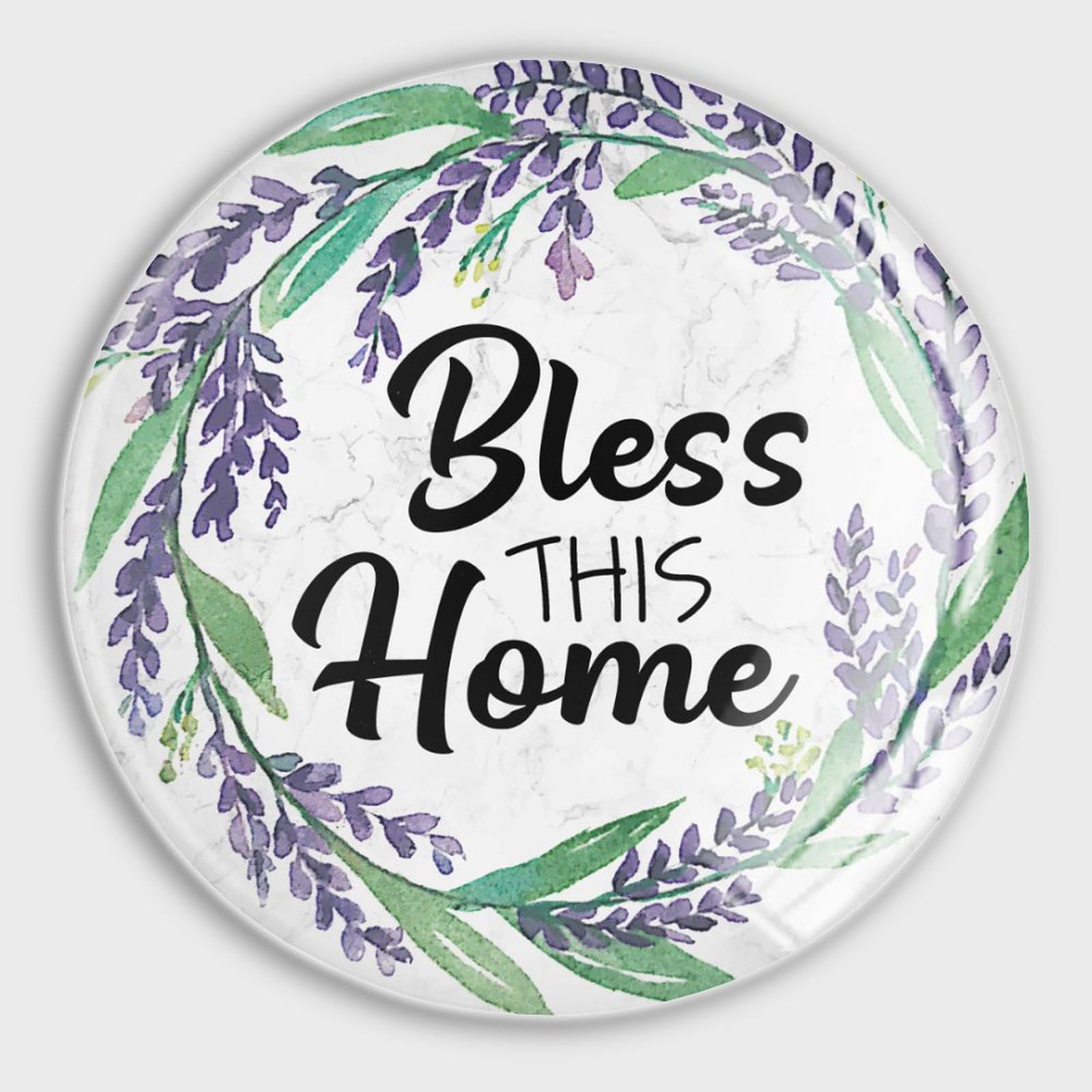 Imanes de cocina decorativos con corona floral morada para pizarras blancas de aula