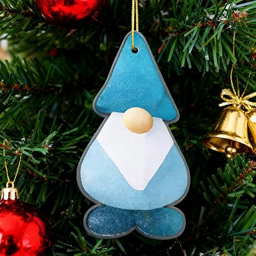 Miniatura 4 de Adornos de cristal marino de Navidad costeros, hechos a mano, decoraciones colgantes para árbol de Navidad, decoración de colgantes de Navidad con