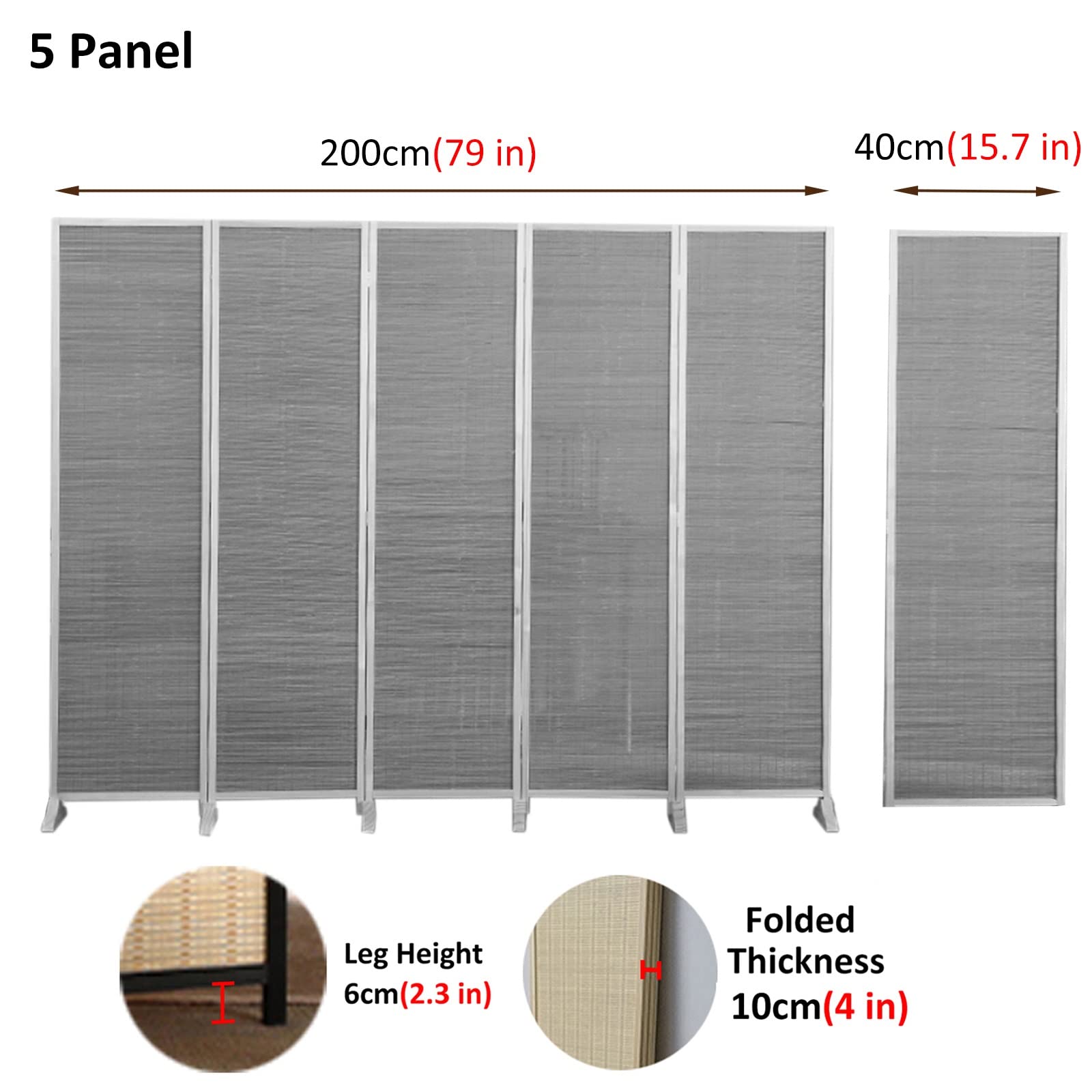 Paravento Pieghevole VidaXL 3 Pannelli Bianco 150x180 Cm - Divisorio Per Privacy E Arredo