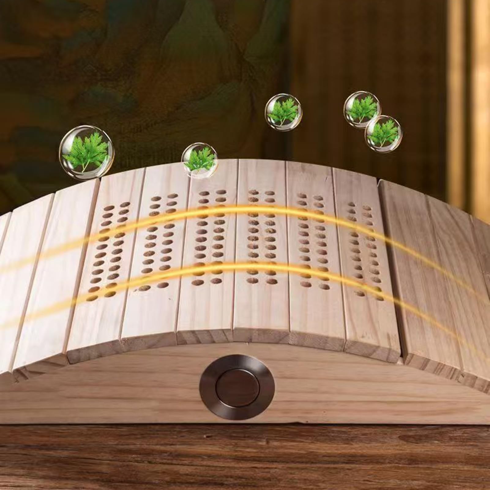 Uchwyt na palnik do moxibustion, pudełko relaksacyjne do moxiterapii lędźwiowej, drewniane etui z wieloma otworami, produkty wellness i relaksacyjne do podparcia talii pleców