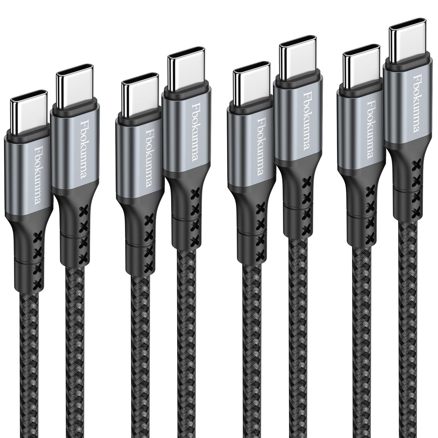 Photo 1 of ***STOCK PHOTO FOR REFERENCE ONLY***1.5ft USB C to USB C Cable, 4-Pack 60W USBC to USBC Cord, Type C to C Charger Cable Fast Charging for iPhone 16 15 Pro Max/Plus, for Samsung Galaxy S24 S23 S22, for iPad/MacBook Pro/Air, Pixel