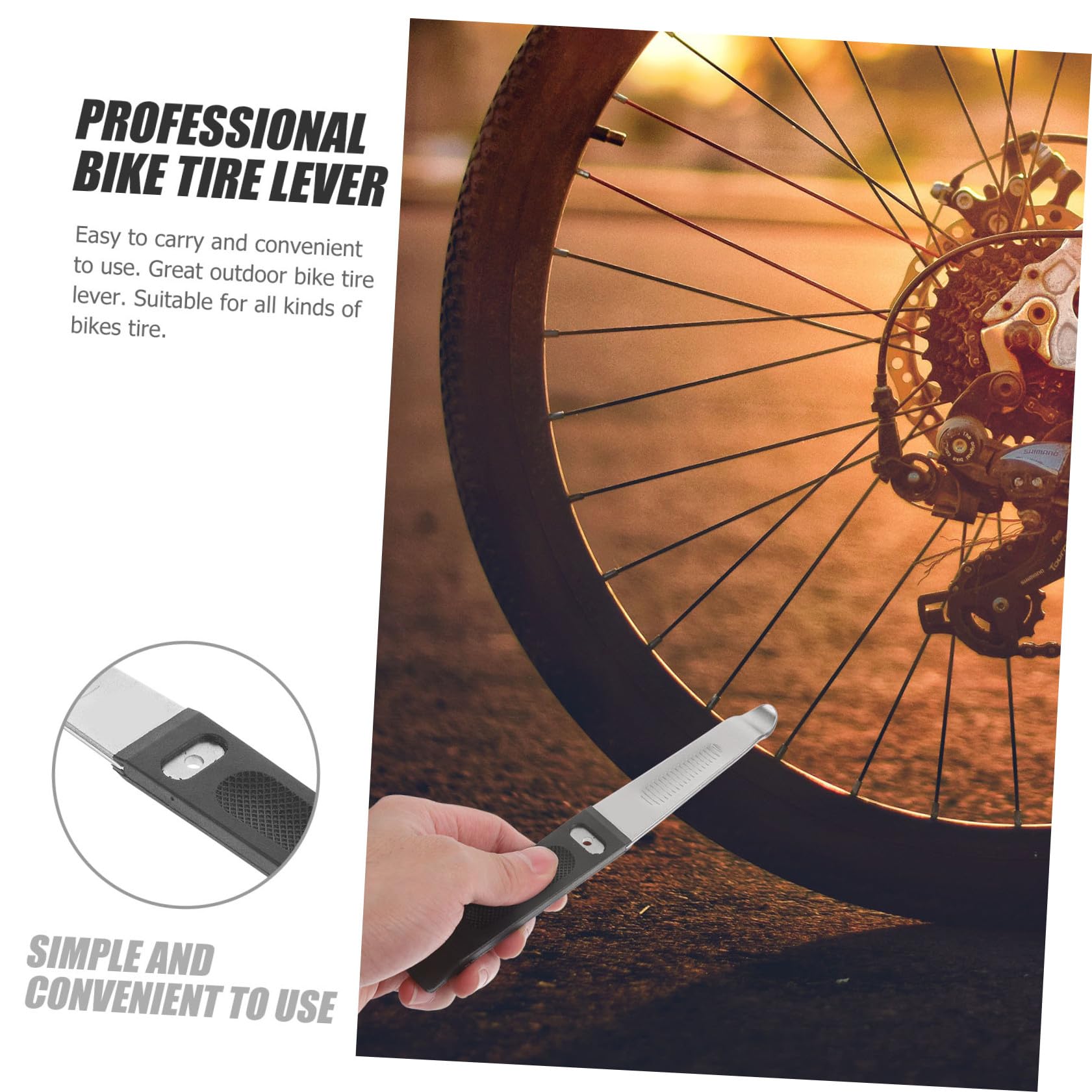 iplusmile Outdoor-Reifenheber Entfernung Werkzeug zum Entfernen von Fahrradreifen Reparatur Fahrrad Werkzeug fahrradwerkzeuge Reifenheber für Outdoor-Fahrräder Fahrradreifenhebel