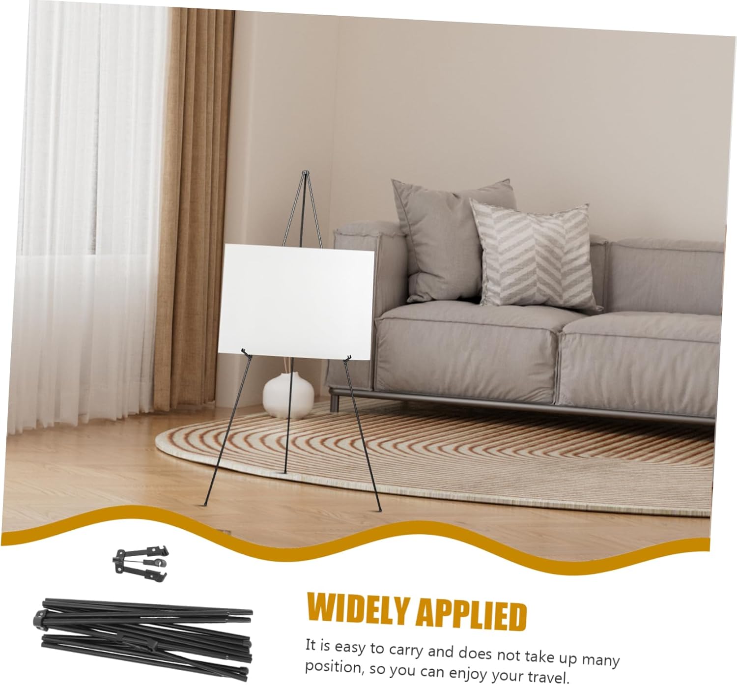 Gadpiparty Portable Tripod Display for Photos and Artwork Compact Design for Outdoor Sketching No Assembly Required User Friendly for Artists