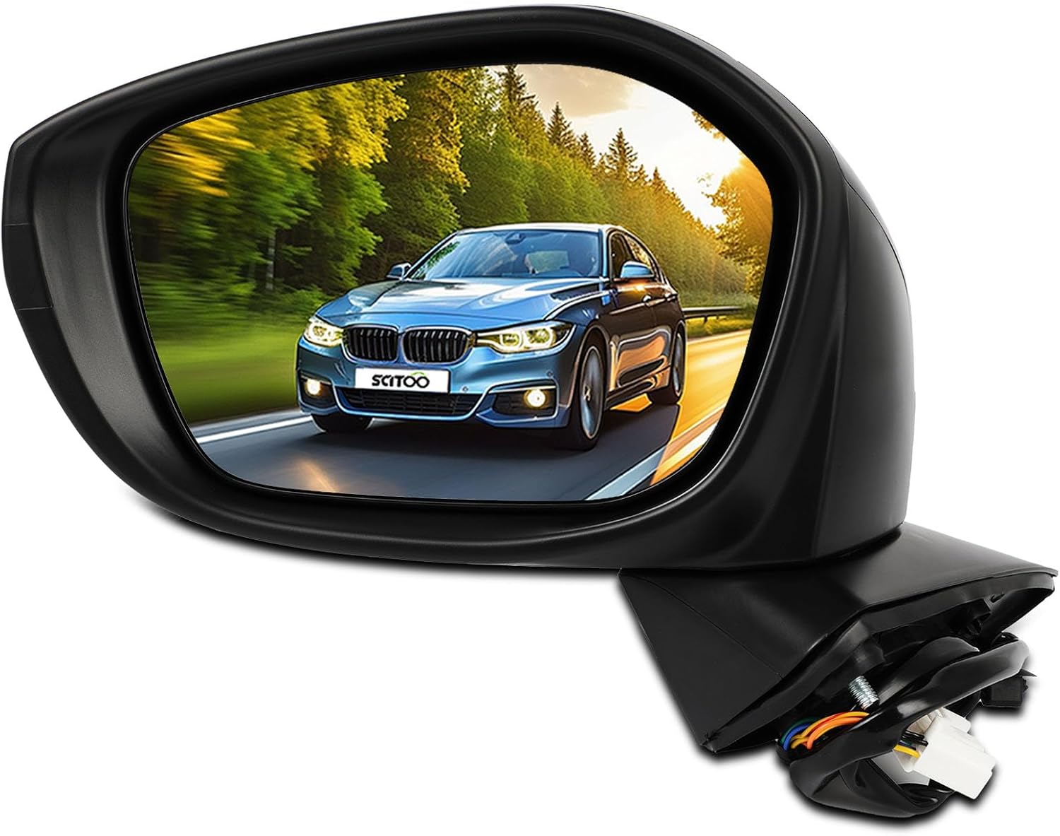 SCITOO Driver Side View Mirror Compatible with 2022 2023 2024 2025 For Honda For CIVIC Power, Heated, Blind Spot Detection 7Pins Left Outside Exterior Mirror HO1320351