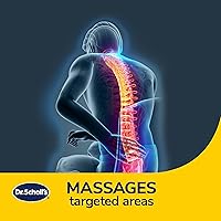 Vista 2 de Dr. Scholl's Max Support Cojín lumbar con infusión de carbón para automóvil, camión, SUV, color negro