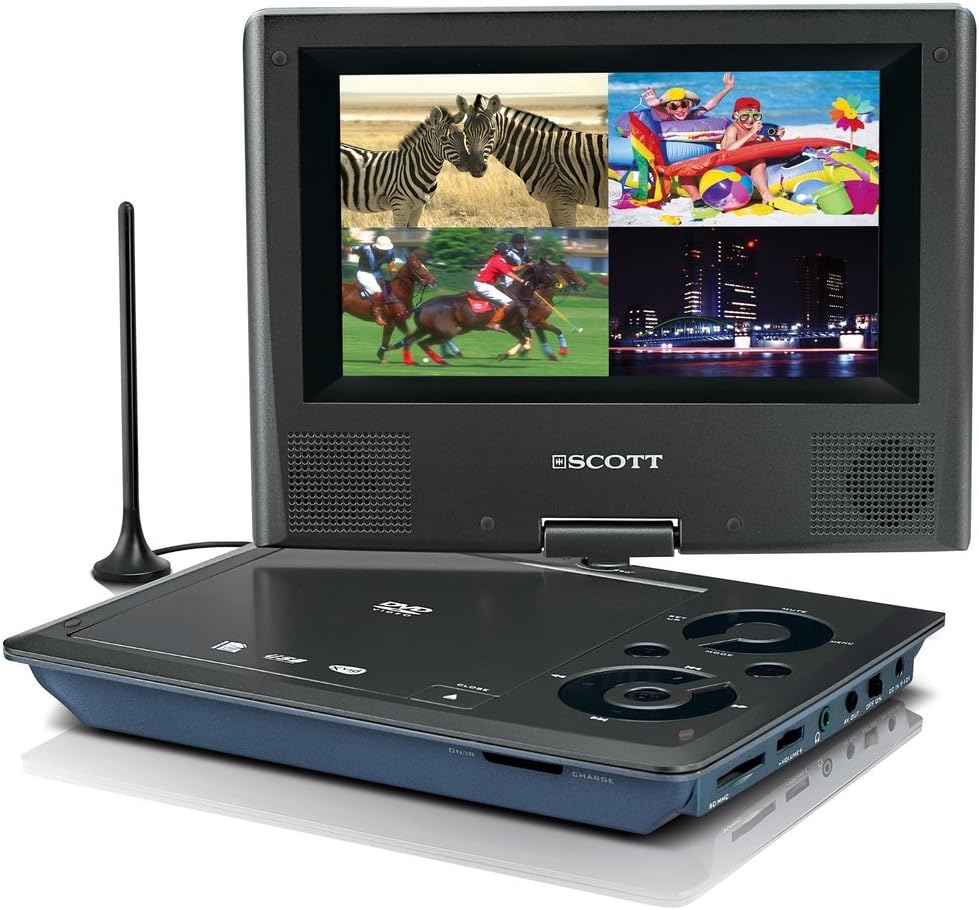 Scott - DPX 1072 TV Lyell - Lecteur DVD portable 7" - Tuner TNT - USB