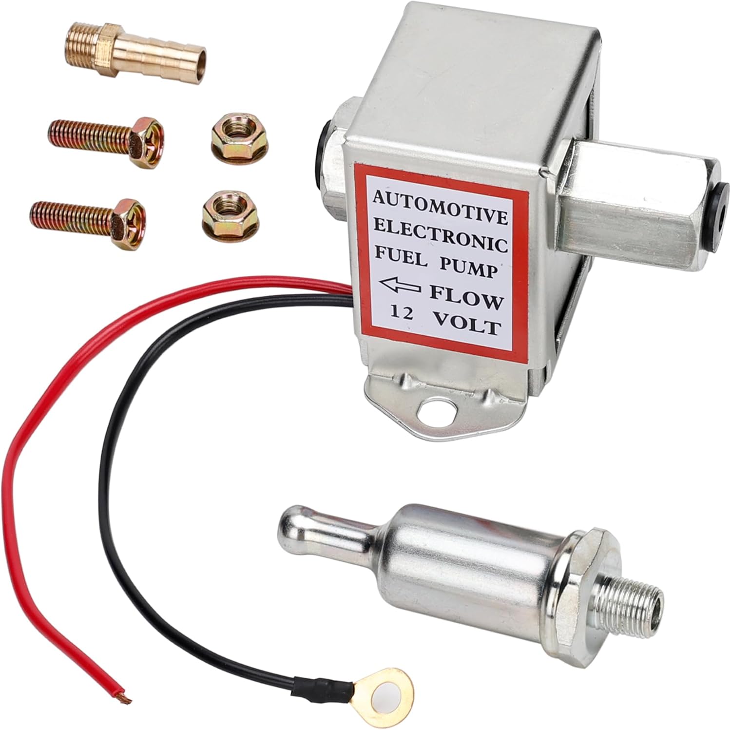 FEP288SV Fuel Pump 12v Kit, 1/8 NPT, 3-4.5 psi, Cube Solid State Electric Fuel Pump