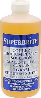SuperBrite Rhodium Plating Solution 1/2 Gram or 1 Gram Professional Jewelers Tool (1 Gram)