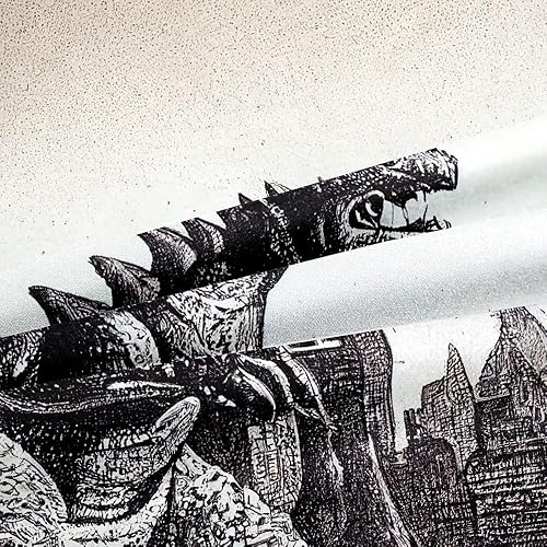 Miniatura 4 de Juego de funda de edredón para niños, tamaño individual, funda de edredón de dinosaurio, juego de ropa de cama 3D negro y blanco para hombres, de