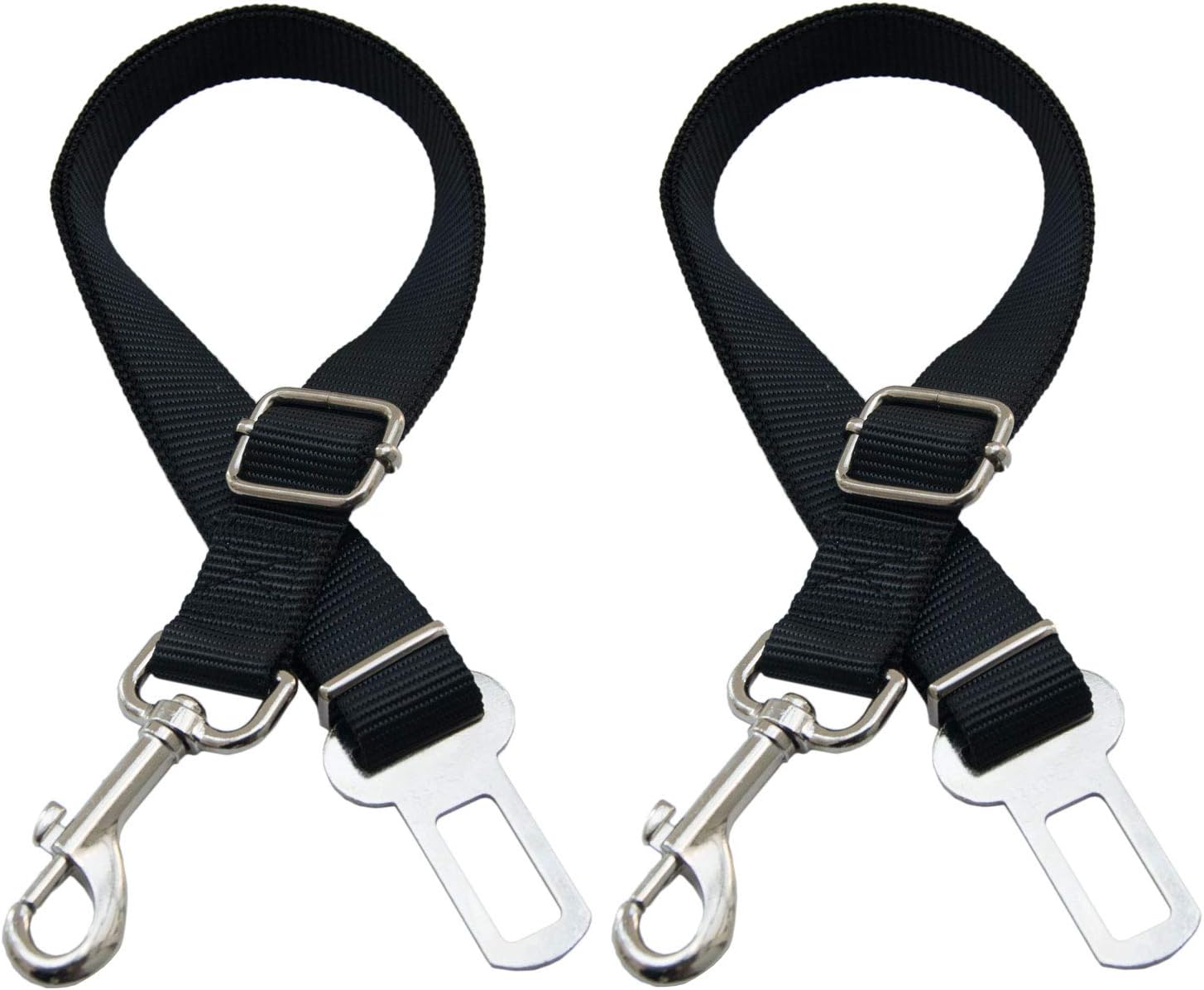 WootPet Adjustable Dog Car Seat Belt, All Metal Hardware, Heavy Duty Carabiner, Optimal Safety and Security
