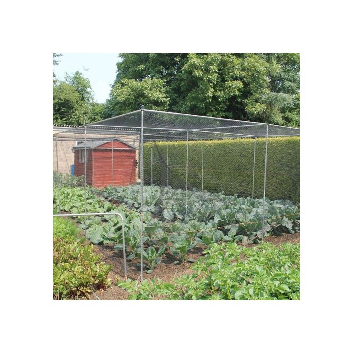Walk in Fruit or Vegetable Cage Kit Includes Door H2 x W2 x L3 Green Soft Butterfly Netting, Pegs and Clips — view 11