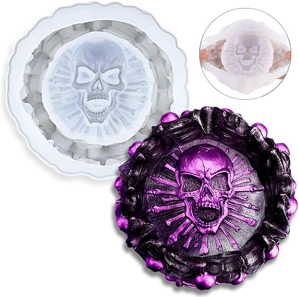 Vastsoon Skull Ashtray Epoxy Resin Mold