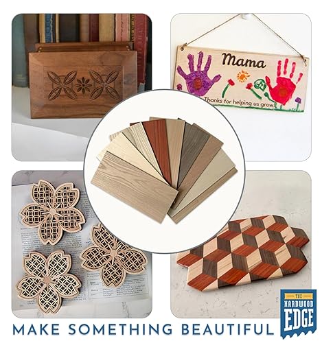 Miniatura 6 de The Hardwood Edge Tablones de madera dura de fresno  Paquete de 4 piezas de madera de fresno para manualidades de madera sin terminar, 18 pulgadas