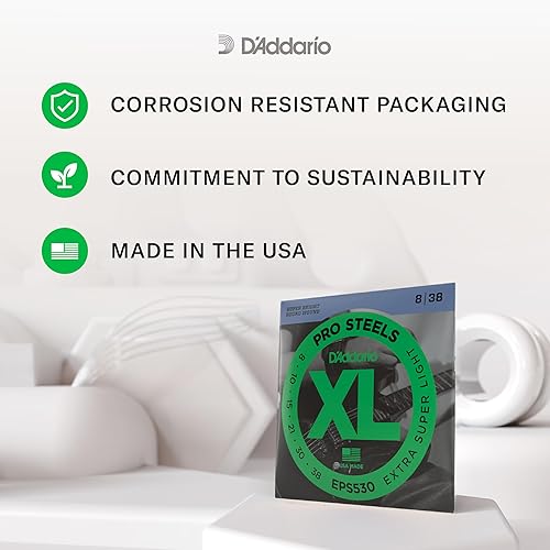 Miniatura 29 de D'Addario XL ProSteels - Cuerdas para bajo - EPS160 - Escala larga - Mediano, 50-105