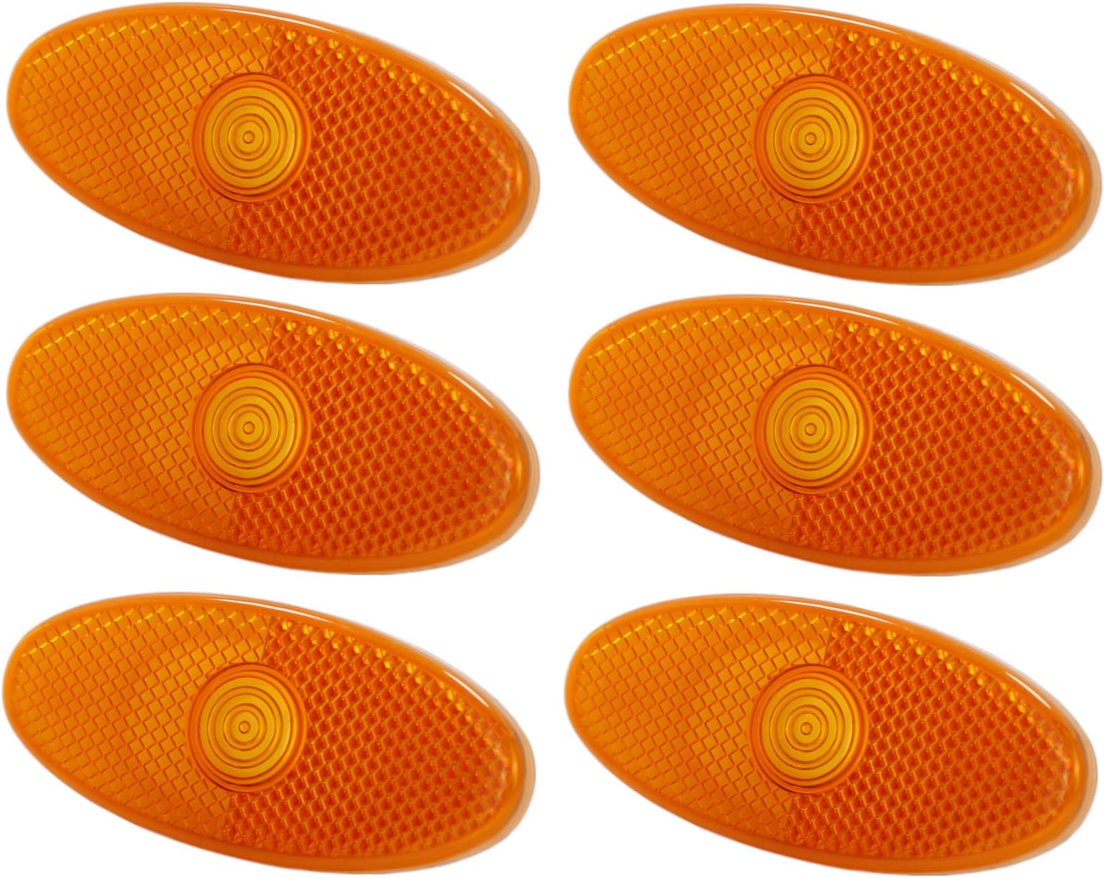 BIAREN6x Side Marker Indicator Lamp Light Lens Amber For Renault Master Mk3 Vauxhall Movano B Mk2 Nissan NV400 261B00001R 4419475 2618000Q0A