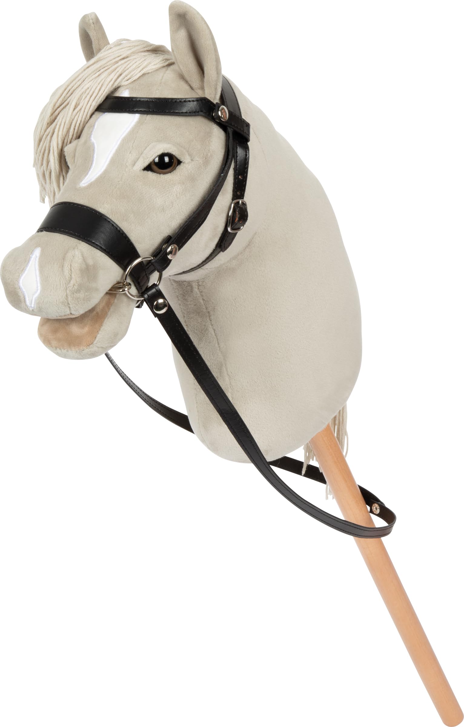 small foot Hobby Horse grigio "Luna" con briglia e cavezza, da 3 anni