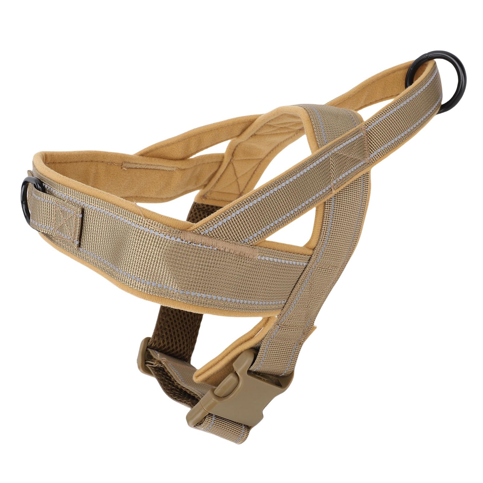 Generic Dog Pulling Harness Adjustable Heavy Duty Escape Proof for Walking Hiking Nylon Material (S)