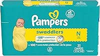 Vista 184 de Pampers Swaddlers - Pañales desechables ultra suaves para bebé talla 1, 164