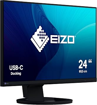 Eizo FlexScan EV2480-BK - 60 cm 23.8 Zoll, LED, 1920 X 1080, IPS-Panel, Pivot, Speaker, USB-C, DisplayPort, HDMI
