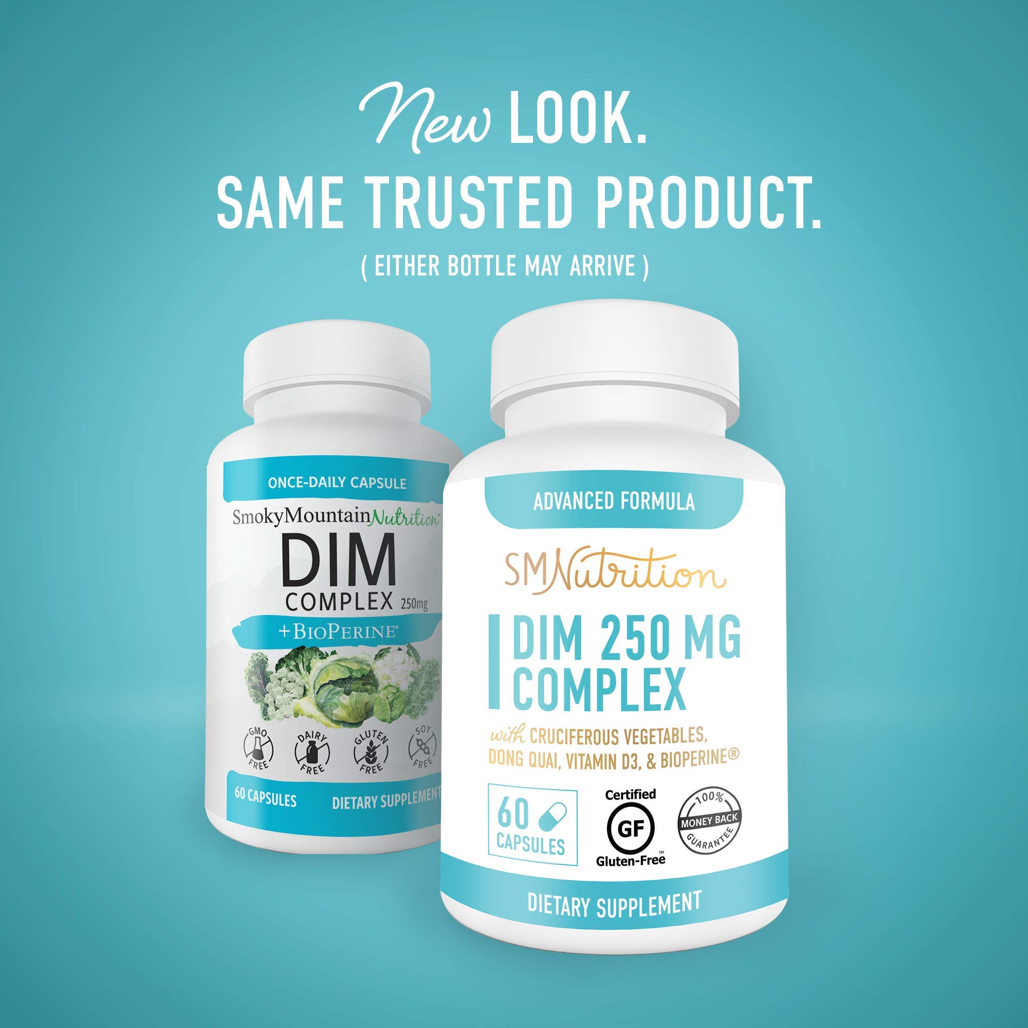 DIM Supplement 250mg Plus BioPerine, Broccoli Sprouts Seed, Dong Quai