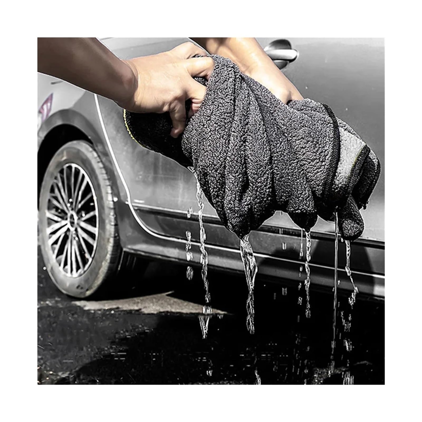 20 stücke Mikrofaser Auto Waschen Handtuch Saugfähigkeit Auto Reinigung Tuch Trocknen Mikrofaser Auto Handtuch für Autopflege(40X100CM)