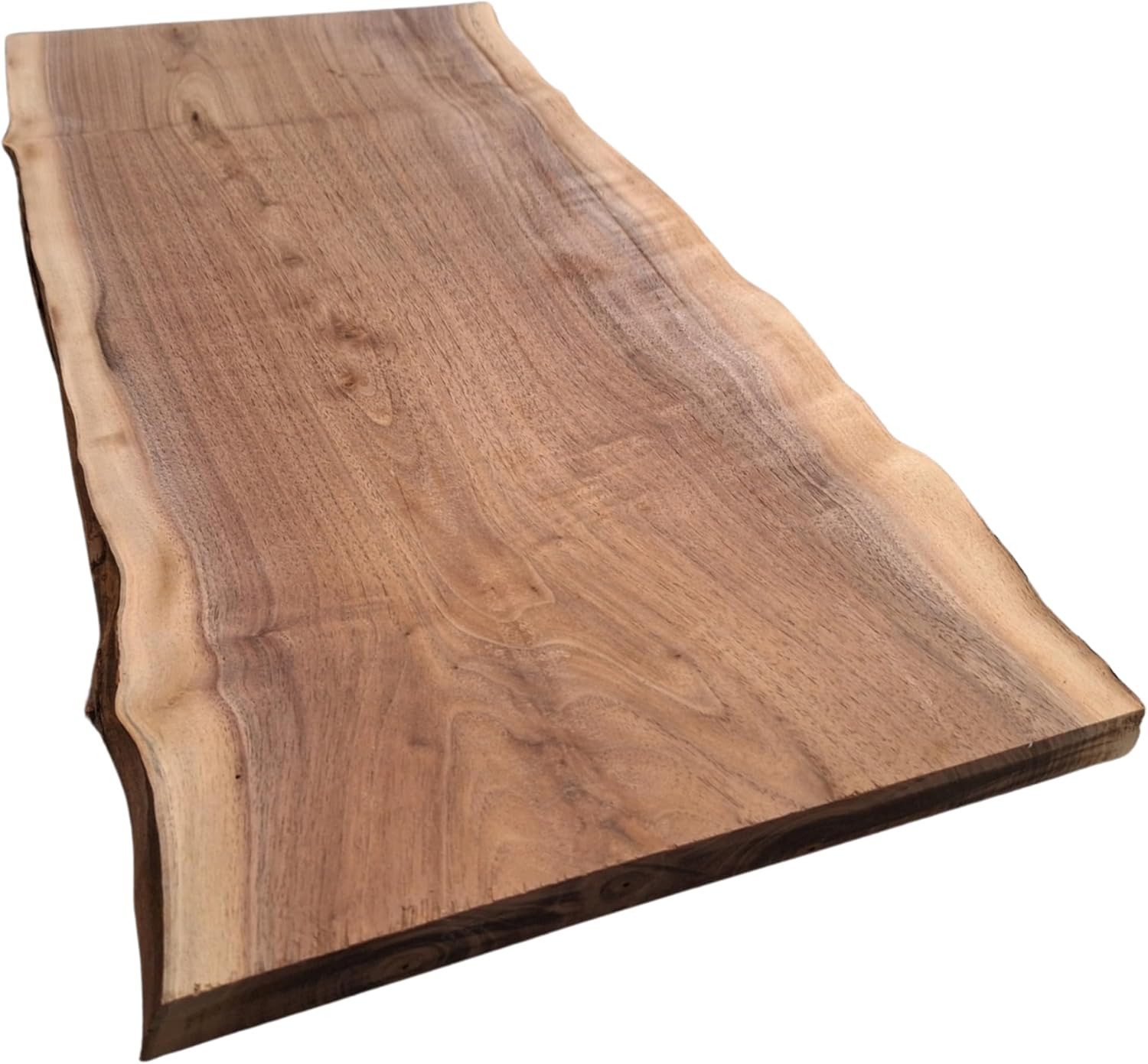 DIY DOUBLE Live Edge Walnut Charcuterie Board Blank – 24” Long (9–12” Wide) | Kiln Dried & Planed | Perfect for Epoxy Resin Projects, Serving Trays & Custom Gifts