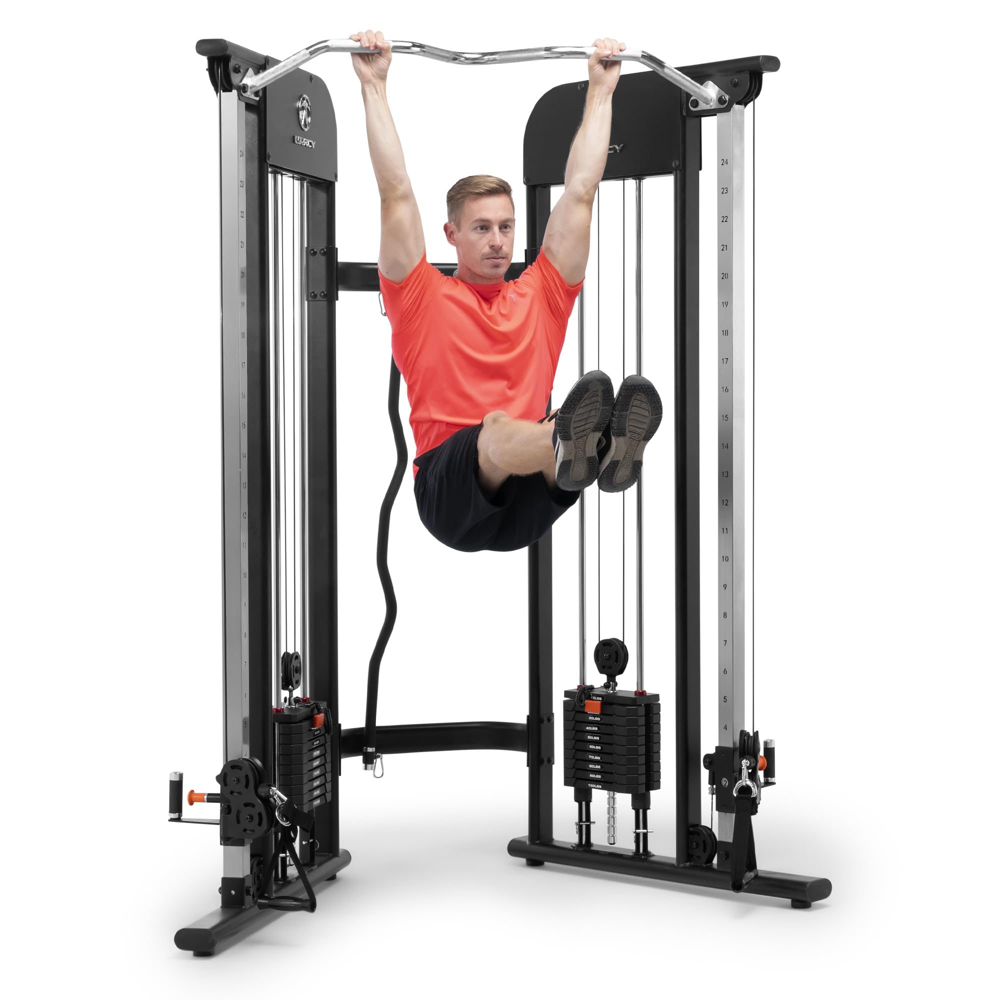 Marcy Máquina Poleas SM-6500 Doble Torre 2x68kg Rack Home Gym | 34 Posiciones De Ajuste, Relación De Resistencia 2:1, Usuario Máximo 150 kg, Peso 273 kg