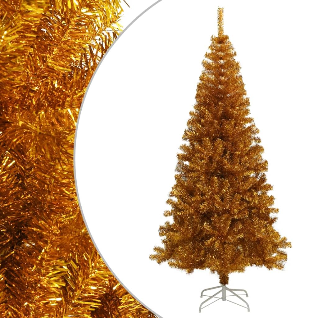 Árbol de Navidad de 210 cm tupido que ahorra espacio en esquinas difíciles