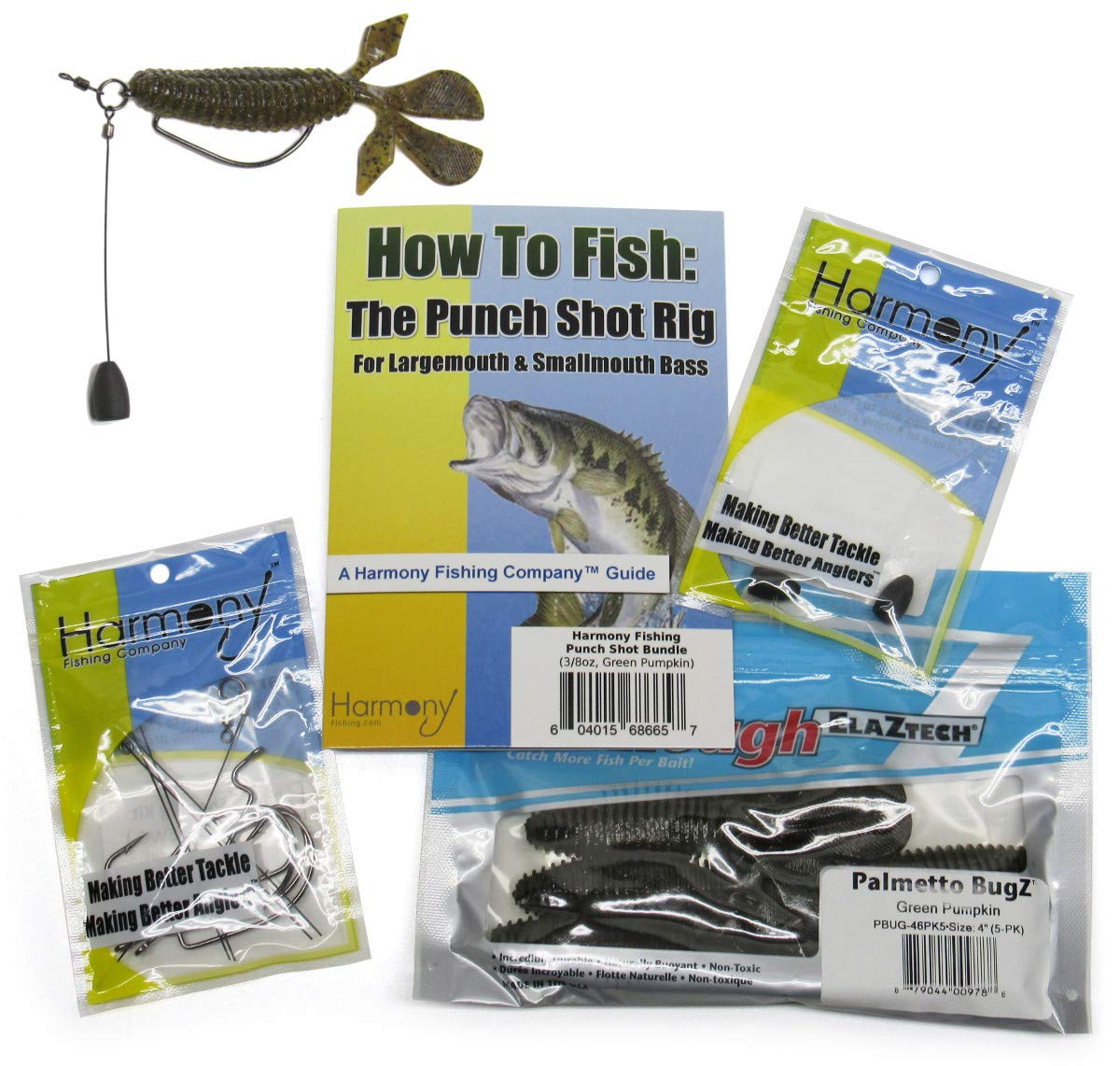 Buy Harmony Fishing - Punch Rig Kit (4/0 EWG Hooks) [Interchangeable ...