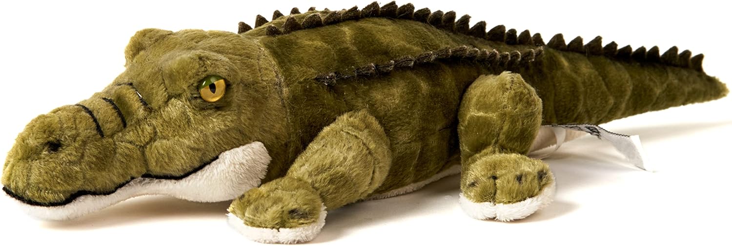 Wild Republic Plüsch-Krokodil - Kuscheltier Cuddlekins, 37 Cm Lang, Weich & Naturgetreu